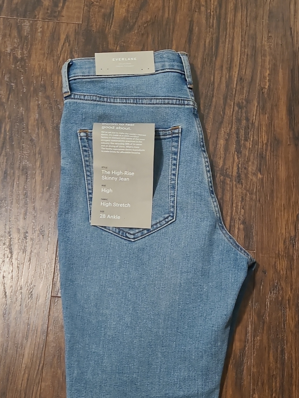 Everlane High-Rise Skinny Jeans - Light Blue Wash